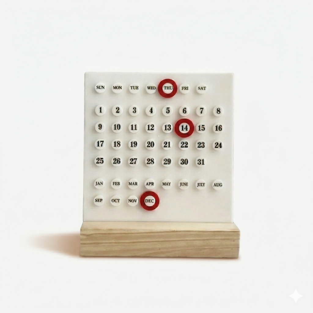 Ring-a-Date Calendar