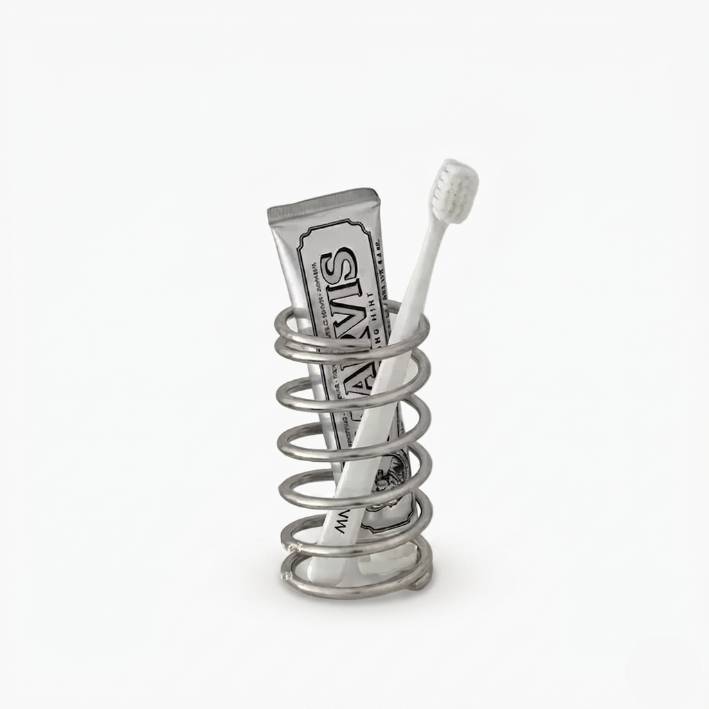Spring Toothbrush holder