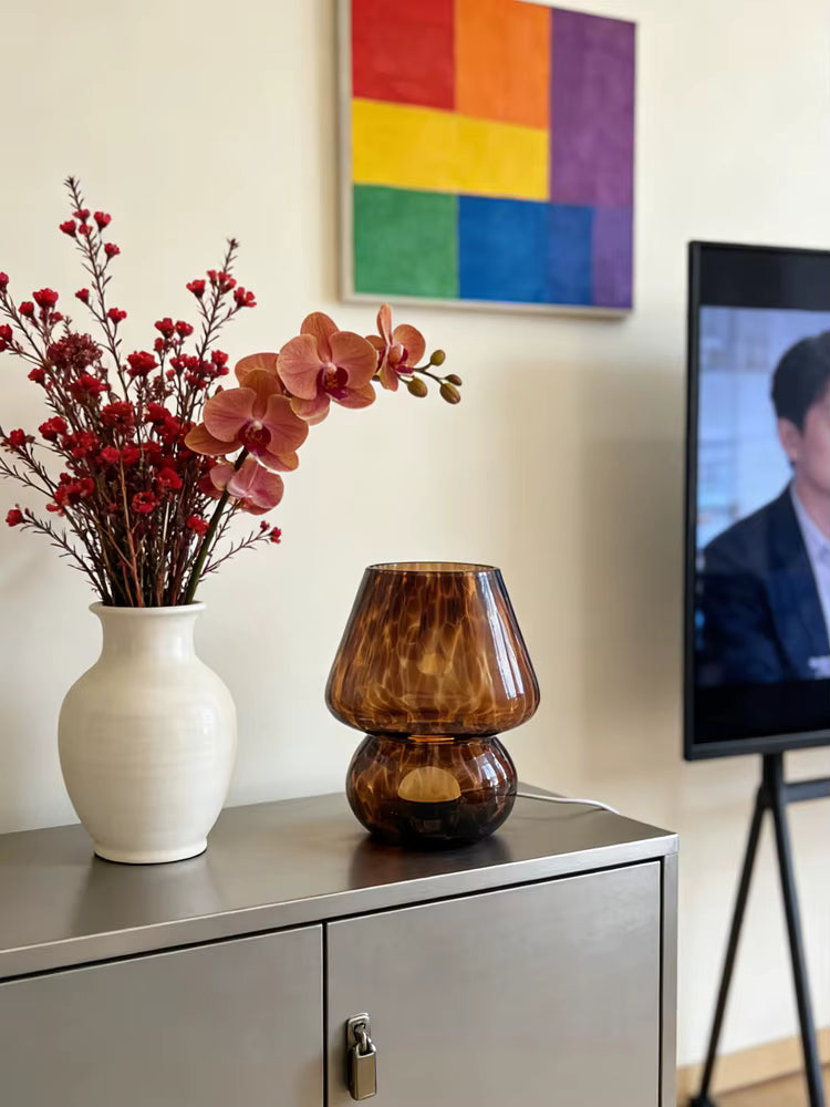 Amber Ripple Lamp