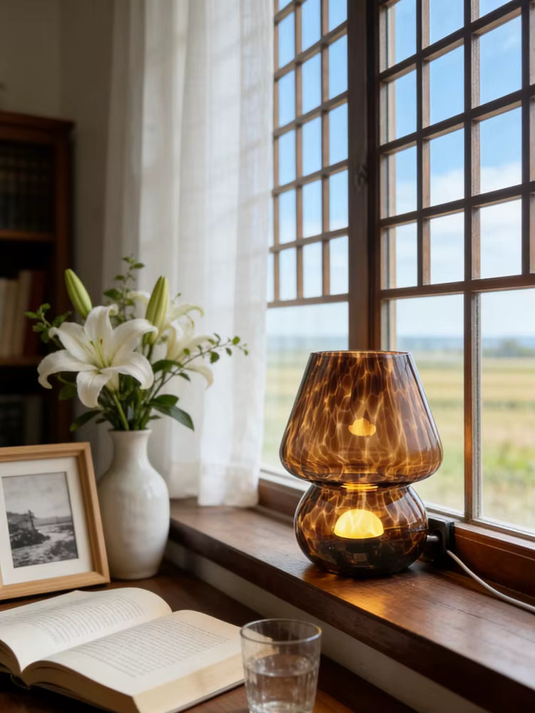 Amber Ripple Lamp