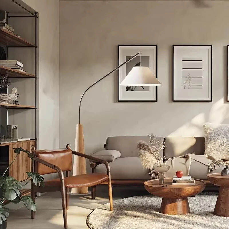 Wooden Arc Lamp