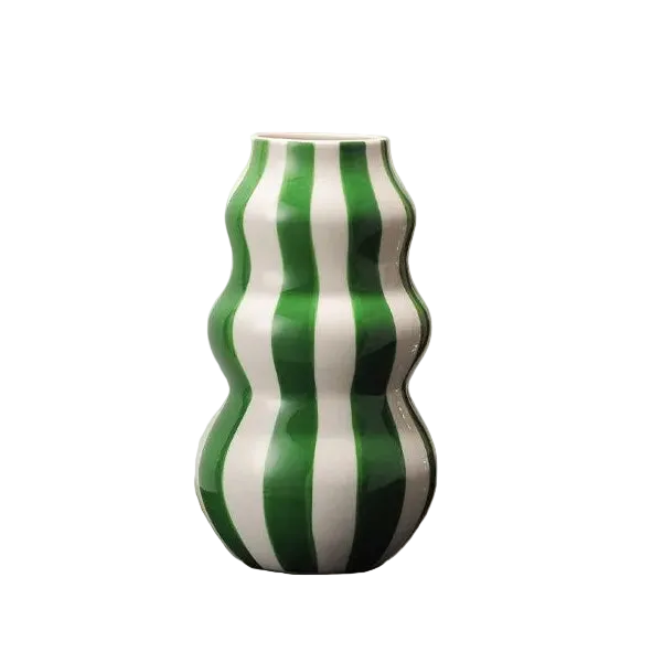 Wavy Striped Vase