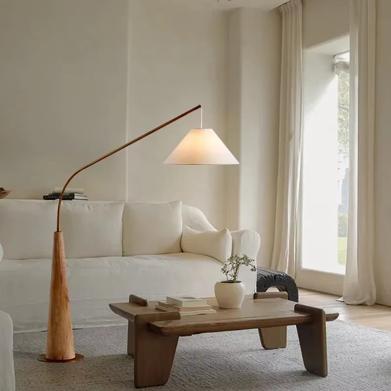 Wooden Arc Lamp