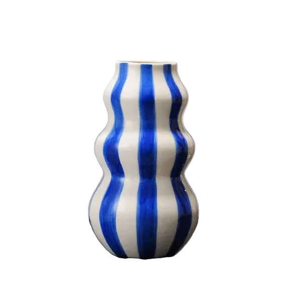 Wavy Striped Vase