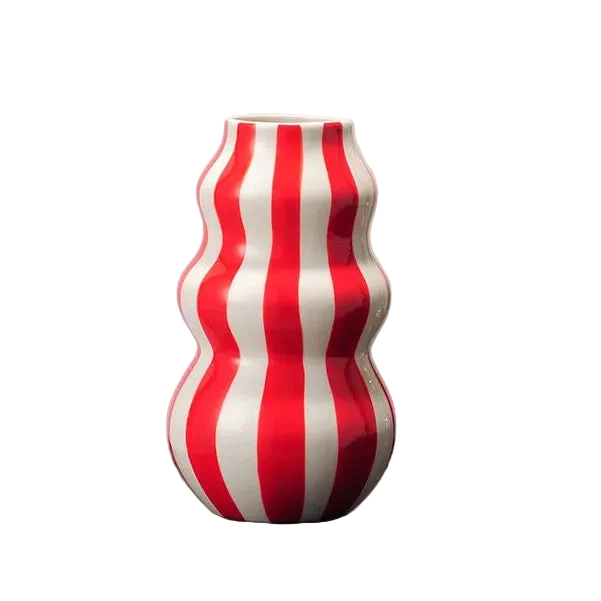 Wavy Striped Vase