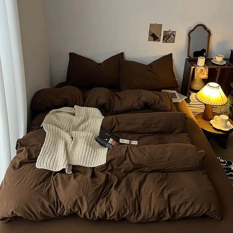 Coffee Bedding Set
