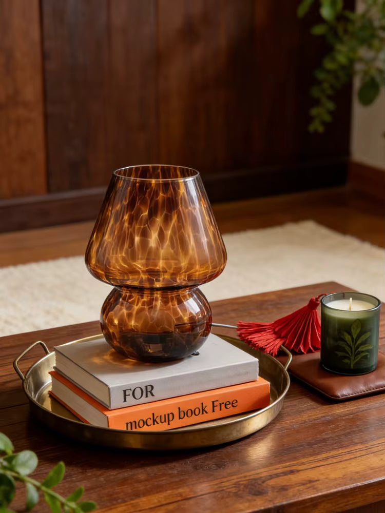 Amber Ripple Lamp